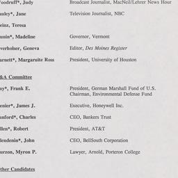 Nominating Committee