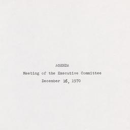 Executive Committee Meeting