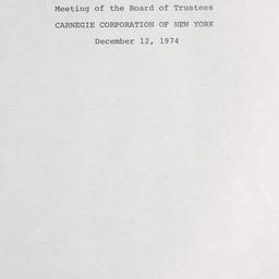 Meeting of the Board of Tru...