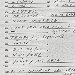 Eastern questionnaire, answ...