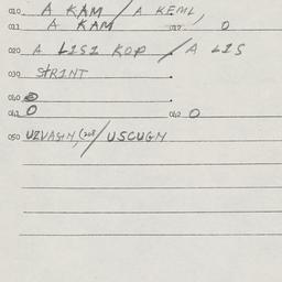 Eastern questionnaire, answ...