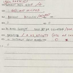 Eastern questionnaire, answ...
