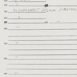 Eastern questionnaire, answ...