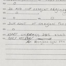 Eastern questionnaire, answ...