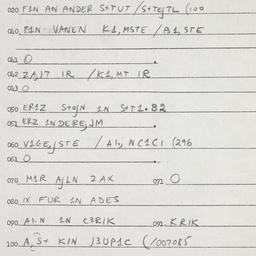 Eastern questionnaire, answ...