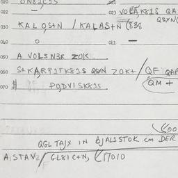 Eastern questionnaire, answ...