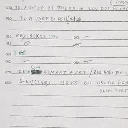 Eastern questionnaire, answ...
