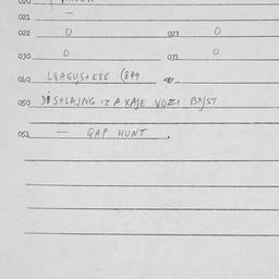 Eastern questionnaire, answ...