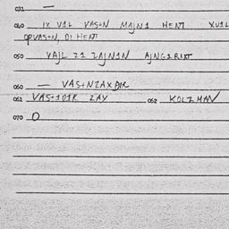 Eastern questionnaire, answ...