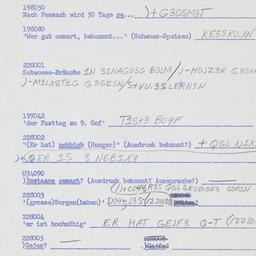 Western questionnaire, answ...