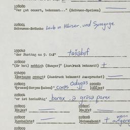 Western questionnaire, answ...