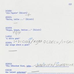 Western questionnaire, answ...