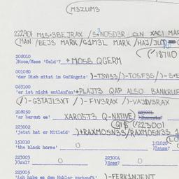 Western questionnaire, answ...