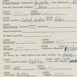 Western questionnaire, answ...