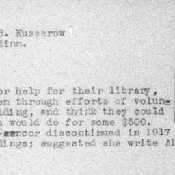 Carnegie Turn-Downs, Librar...