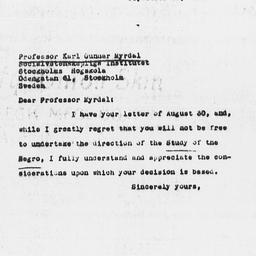 Letter from Frederick P. Ke...