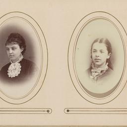 Two Images in Ovals: Female...
