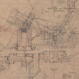 Water, drain system plan