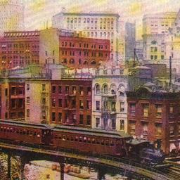 Curve on the Elevated Rail ...