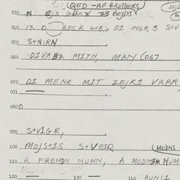 Eastern questionnaire, answ...
