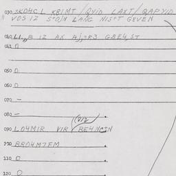 Eastern questionnaire, answ...