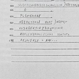 Eastern questionnaire, answ...