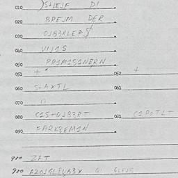 Eastern questionnaire, answ...