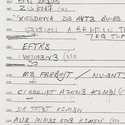 Eastern questionnaire, answ...