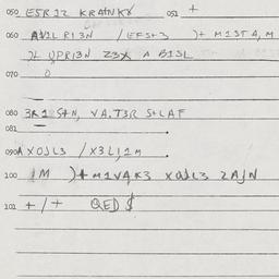Eastern questionnaire, answ...