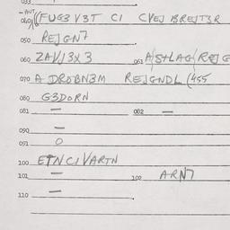 Eastern questionnaire, answ...