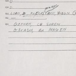 Eastern questionnaire, answ...
