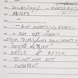 Eastern questionnaire, answ...
