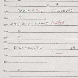 Eastern questionnaire, answ...
