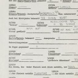 Western questionnaire, answ...