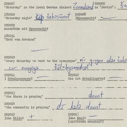 Western questionnaire, answ...