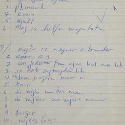 Eastern questionnaire, blue...