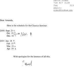 Correspondence, 2001-07-05....