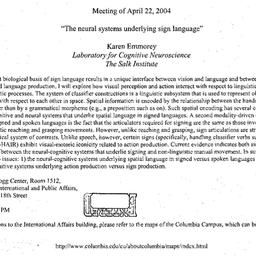 Announcements, 2004-04-22. ...