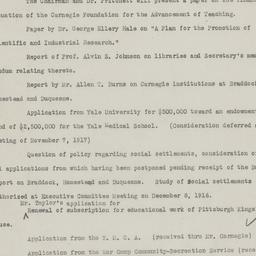 Board Meeting, 11/20/1917