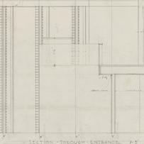 Section through entrance
