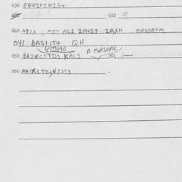 Eastern questionnaire, answ...
