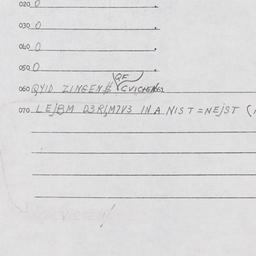 Eastern questionnaire, answ...