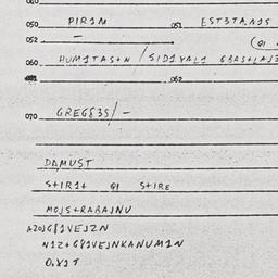 Eastern questionnaire, answ...