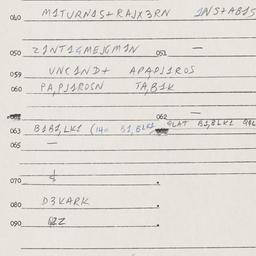 Eastern questionnaire, answ...