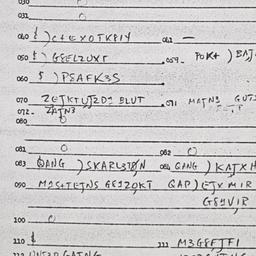 Eastern questionnaire, answ...