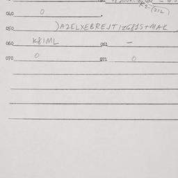 Eastern questionnaire, answ...
