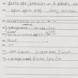 Eastern questionnaire, answ...