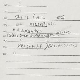 Eastern questionnaire, answ...