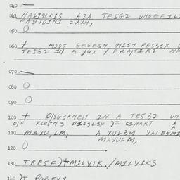Eastern questionnaire, answ...