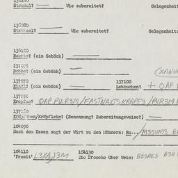 Western questionnaire, answ...